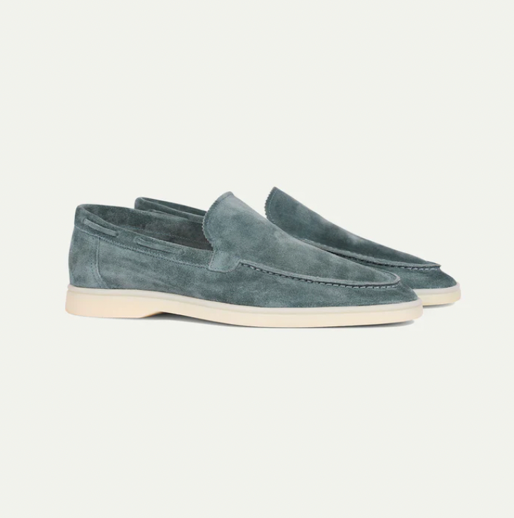 Eveloria Damen Loafer Lederschuhe Braun