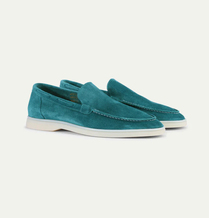 Eveloria Damen Loafer Lederschuhe Braun