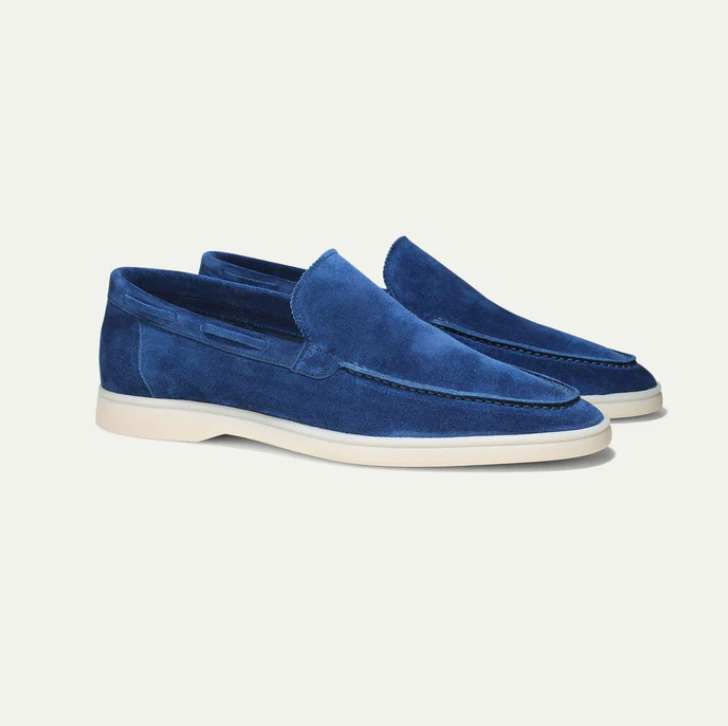 Eveloria Damen Loafer Lederschuhe Braun