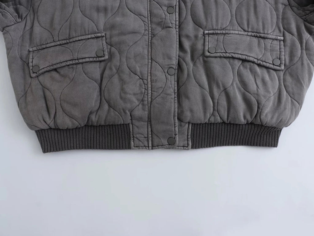 Eveloria Damen Oversized Bomberjacke