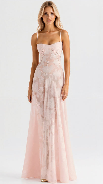Damen Bustier Maxikleid Hochzeitsgäste - Eveloria