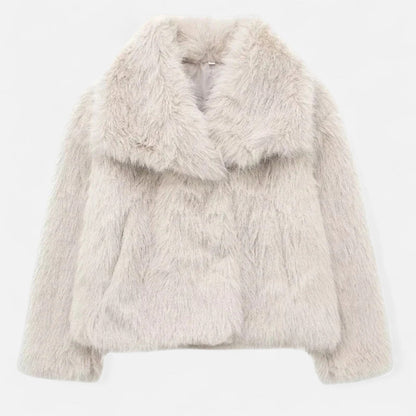 Eveloria Damen Fleece-Wintermantel Isolierend