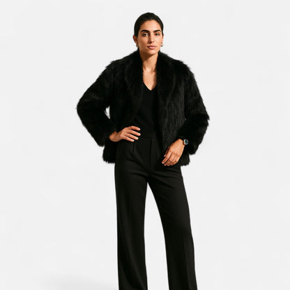 Eveloria Damen Fleece-Wintermantel Isolierend