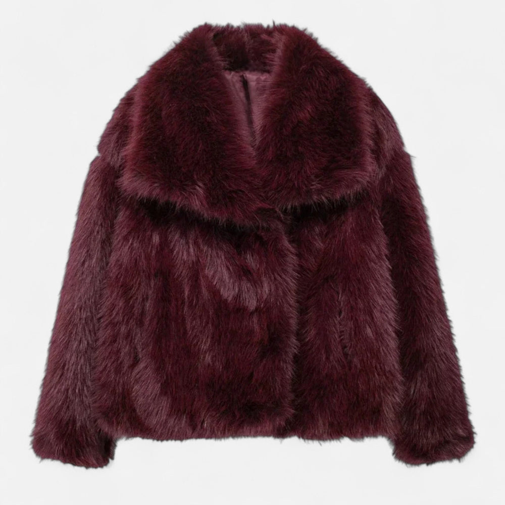 Eveloria Damen Fleece-Wintermantel Isolierend