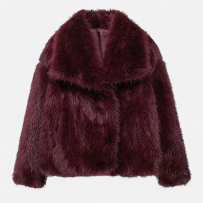 Eveloria Damen Fleece-Wintermantel Isolierend