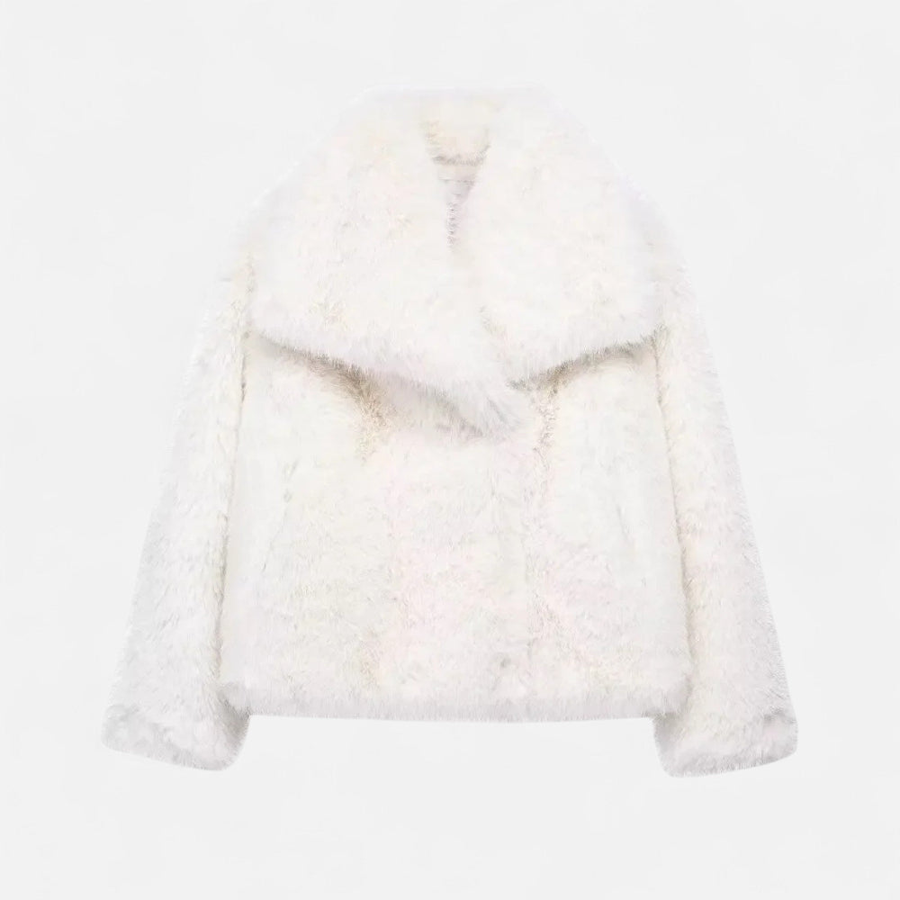 Eveloria Damen Fleece-Wintermantel Isolierend
