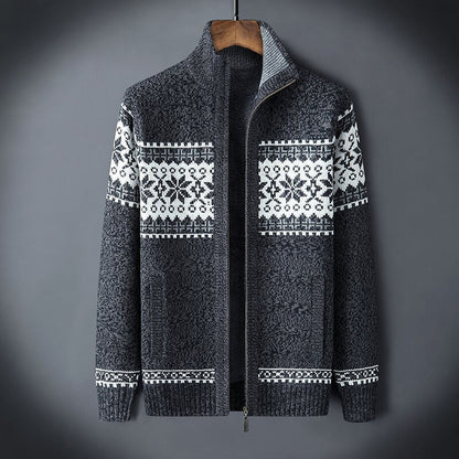 Eveloria Herren Strickcardigan Lässig Elastisch Beige