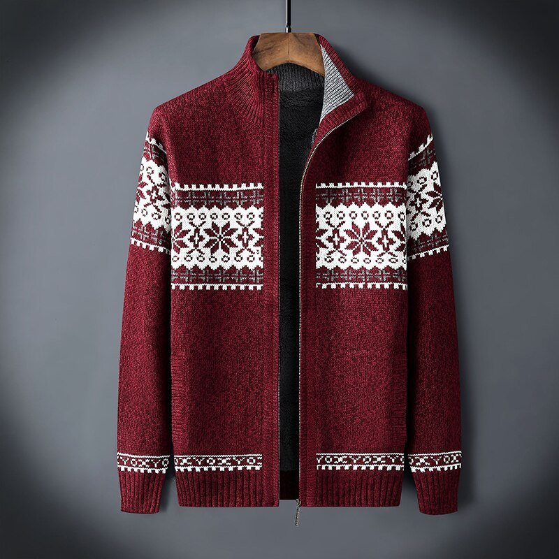 Eveloria Herren Strickcardigan Lässig Elastisch Beige