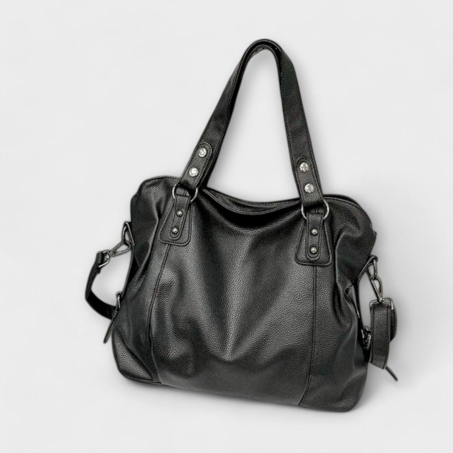 Damen Schultertasche Schlank Leder