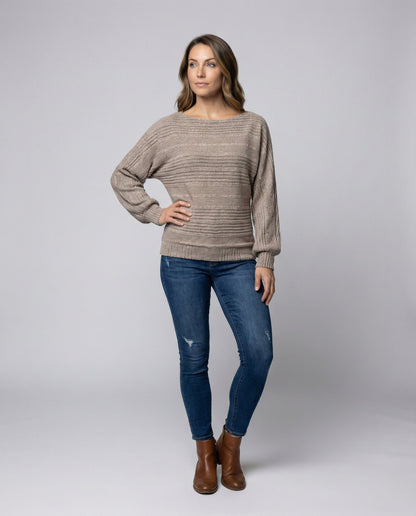 Damen Fledermausärmel Bluse