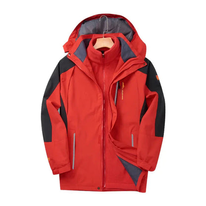Eveloria Damen 3-in-1 Winterjacke Wasserdicht