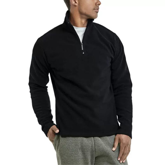 Herren Fleece-Pullover Halb-Reißverschluss Viertelzip - Eveloria