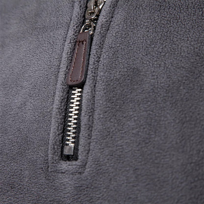 Fleece-Pullover | Half-Zip | Warm | Quarter-Zip-Fleece | Herren-Fleece-Chaps Herrenmode
