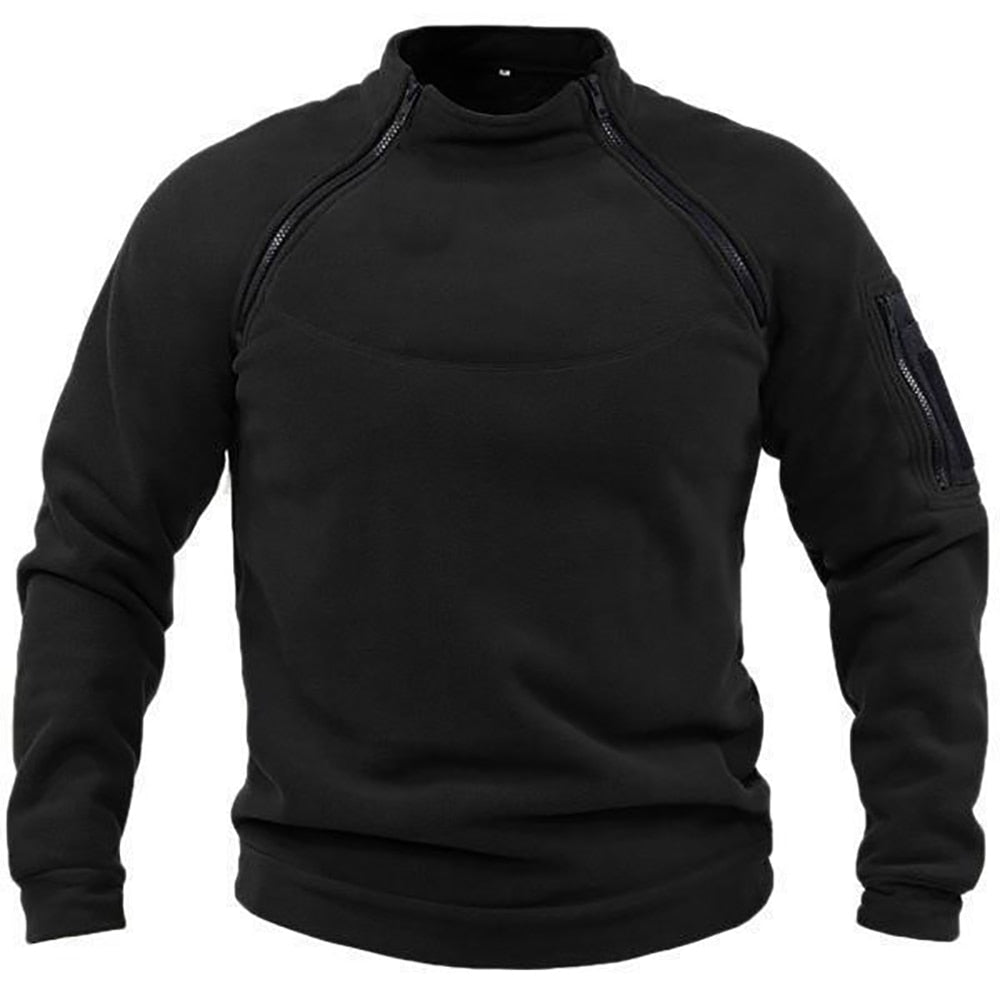 Herren Fleecepullover Warm Halbzip Outdoor Fleece - Eveloria