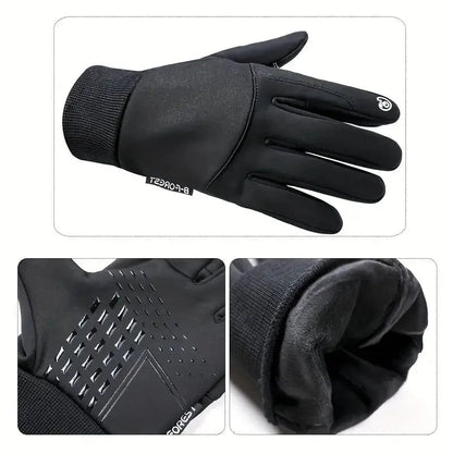 Eveloria Handschuhe Fleece Winddicht Wasserdicht Schwarz - Eveloria
