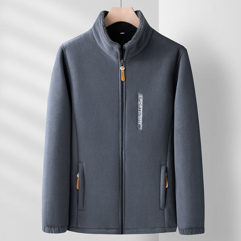 Eveloria Herren Fleecejacke Doppelt-Seitig Winter