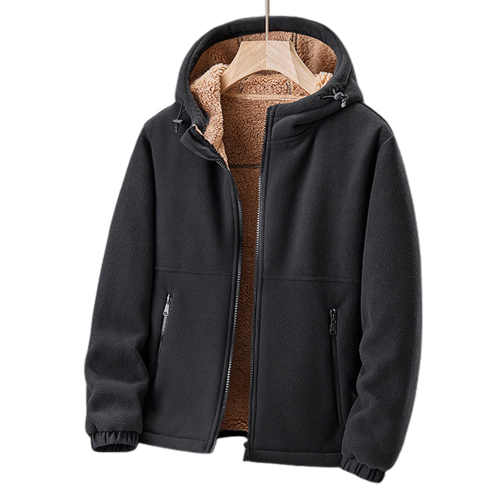 Eveloria Herren Fleecejacke Mit Kapuze Leicht