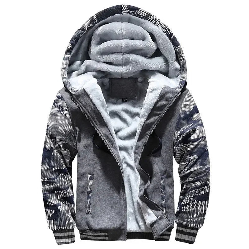 Eveloria Herren Fleecejacke Mit Kapuze