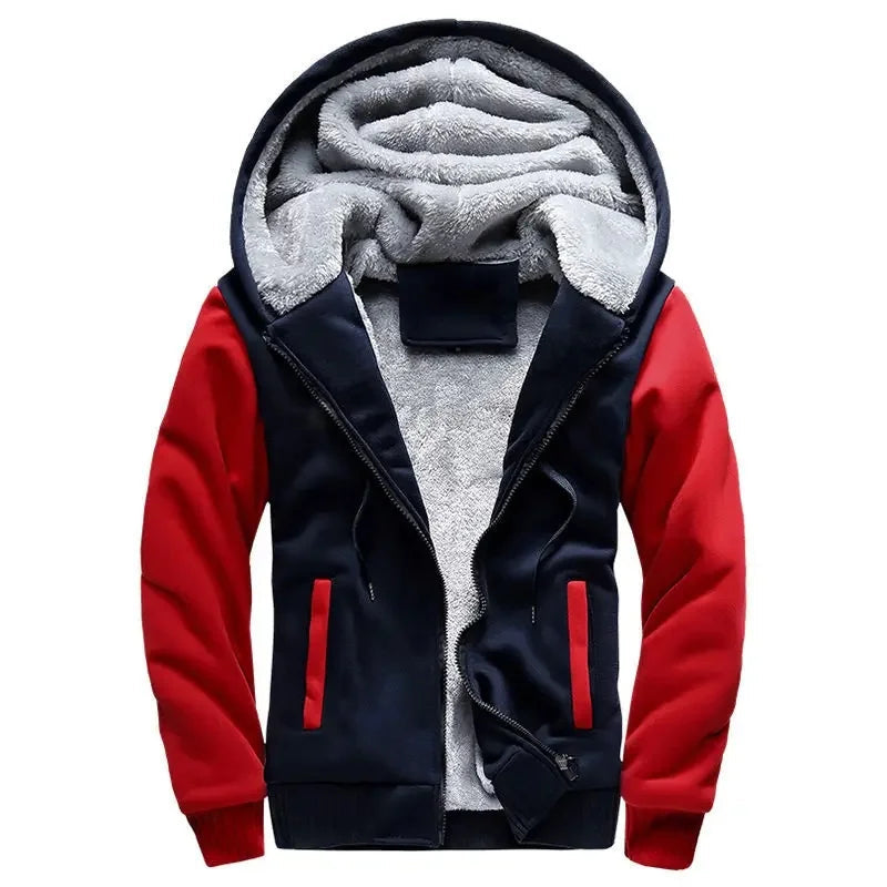 Eveloria Herren Fleecejacke Mit Kapuze