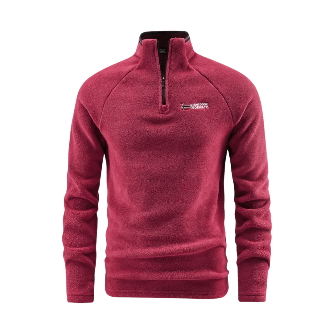Herren Fleecejacke Thermisch Halbreißverschluss
