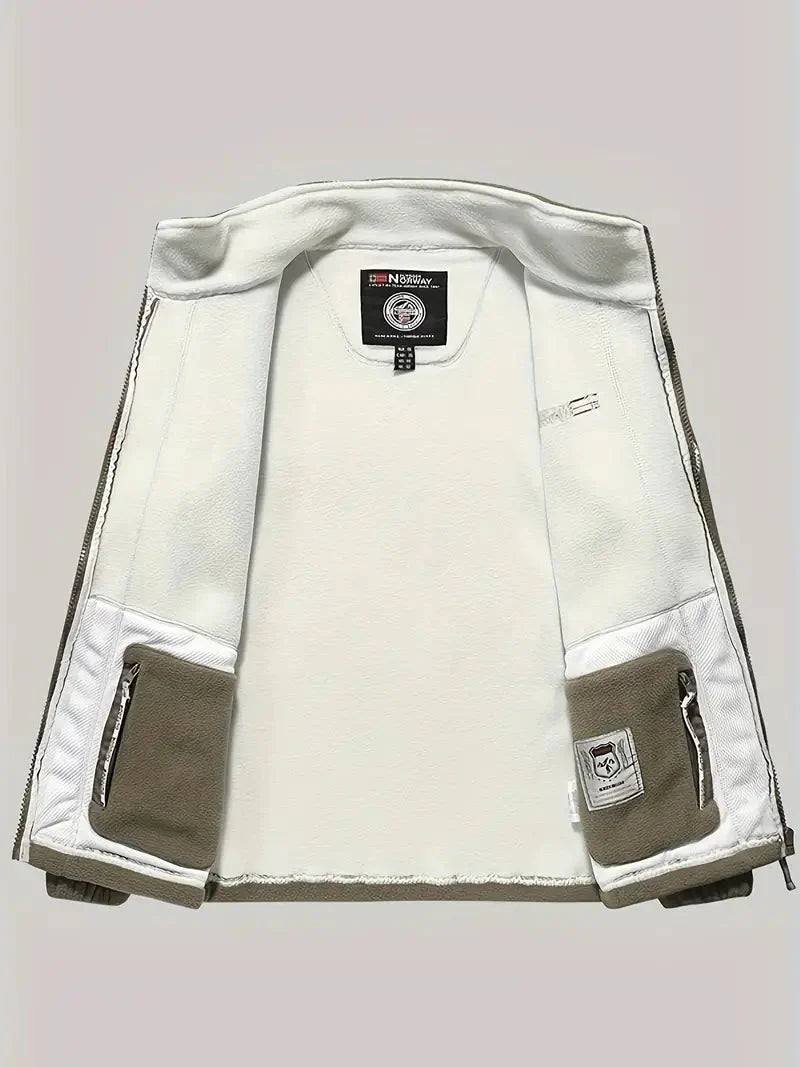 Fleecejacke | Outdoor | Winddicht | Fleece mit durchgehendem Reißverschluss | Winterjacken für Herren-Chaps Herrenmode