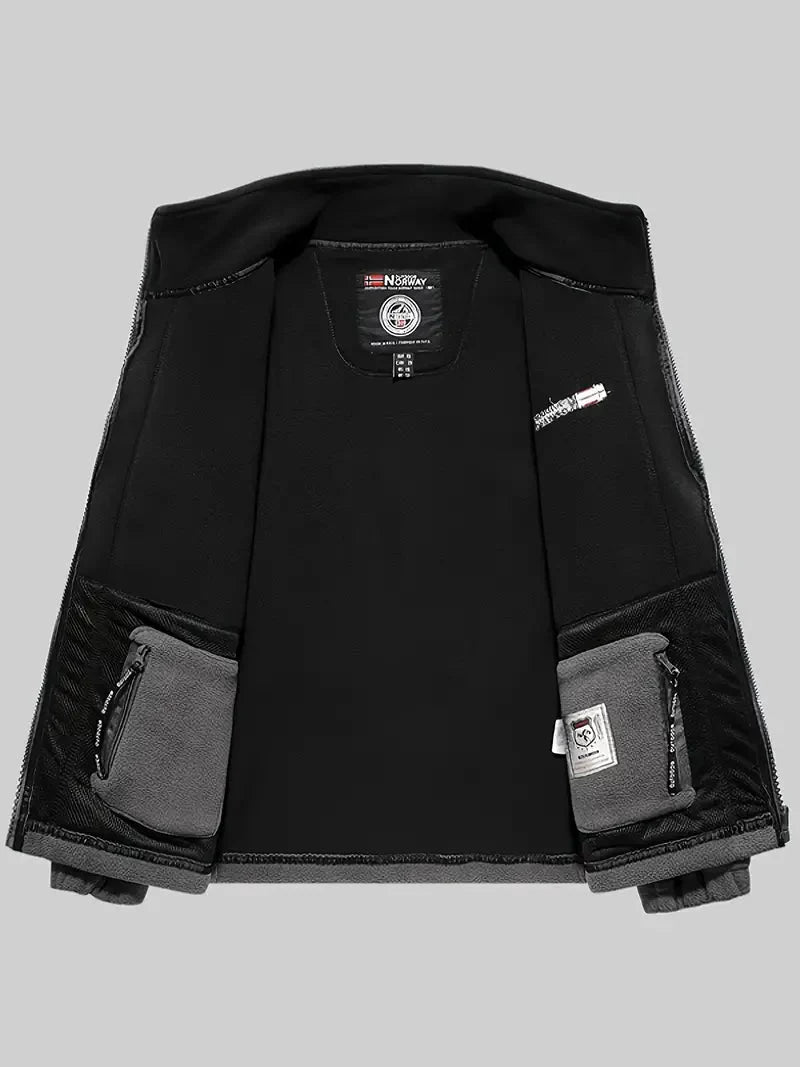 Fleecejacke | Outdoor | Winddicht | Fleece mit durchgehendem Reißverschluss | Winterjacken für Herren-Chaps Herrenmode
