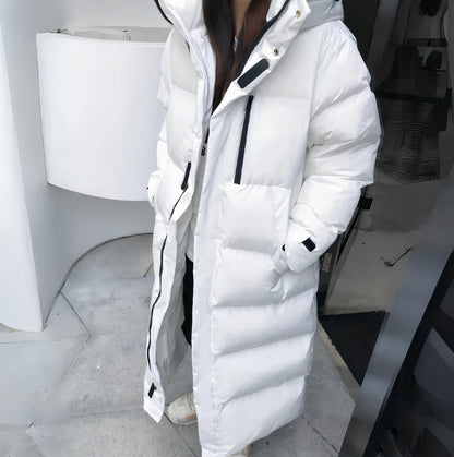 Damen Winterjacke Oversized Pufferjacke Kapuze