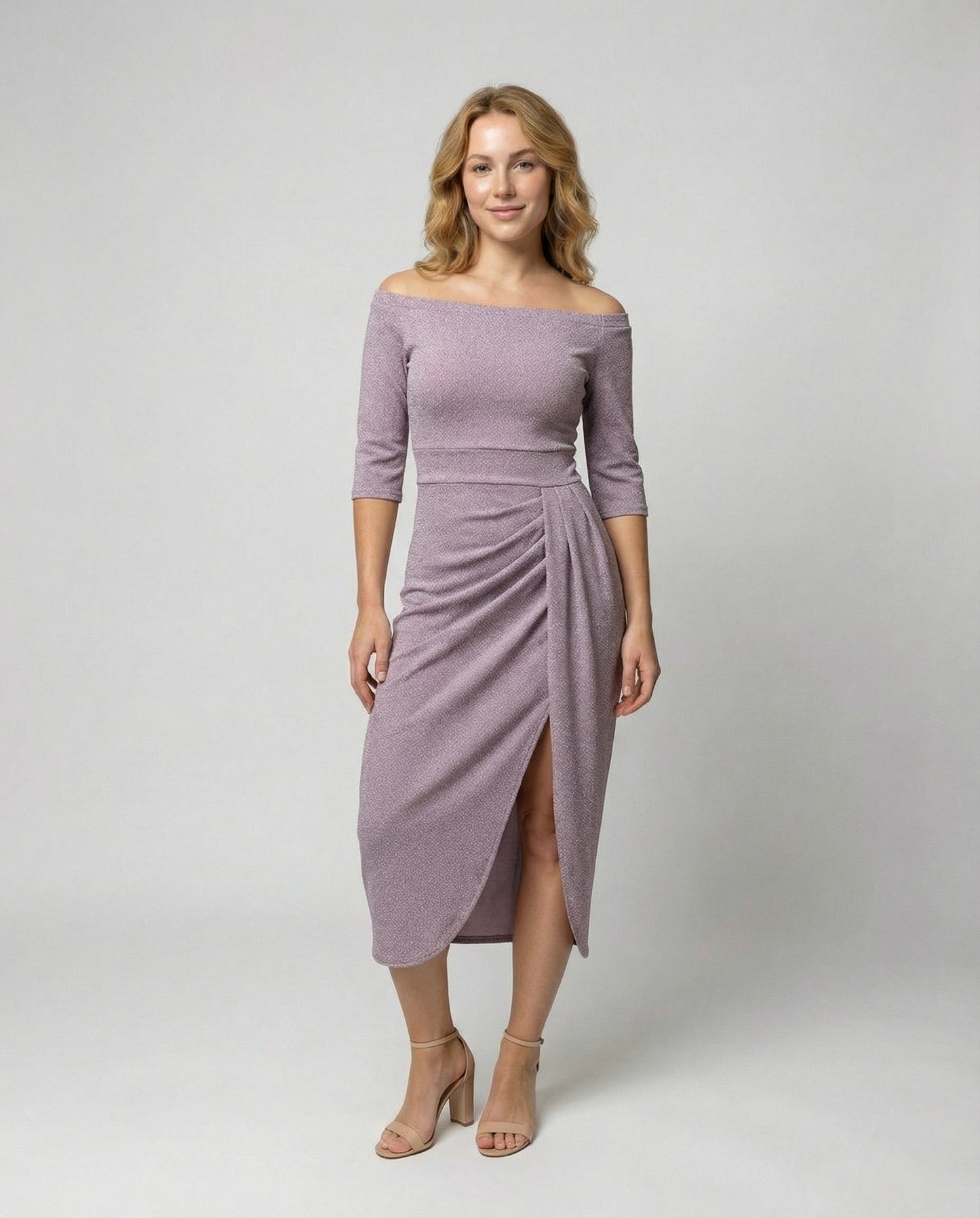 Damen Abendkleid Elegant Glänzend - Eveloria