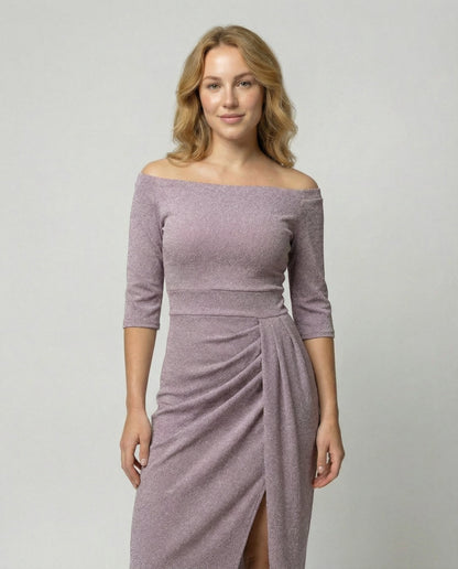 Damen Abendkleid Elegant Glänzend
