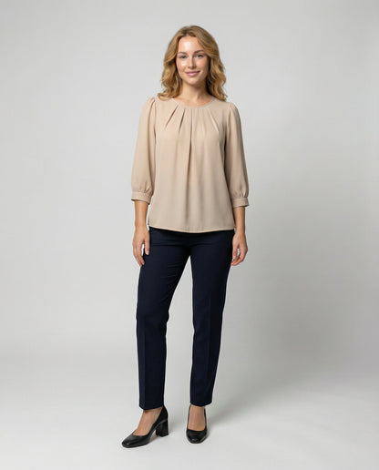 Damen Satin Bluse Elegantes Design
