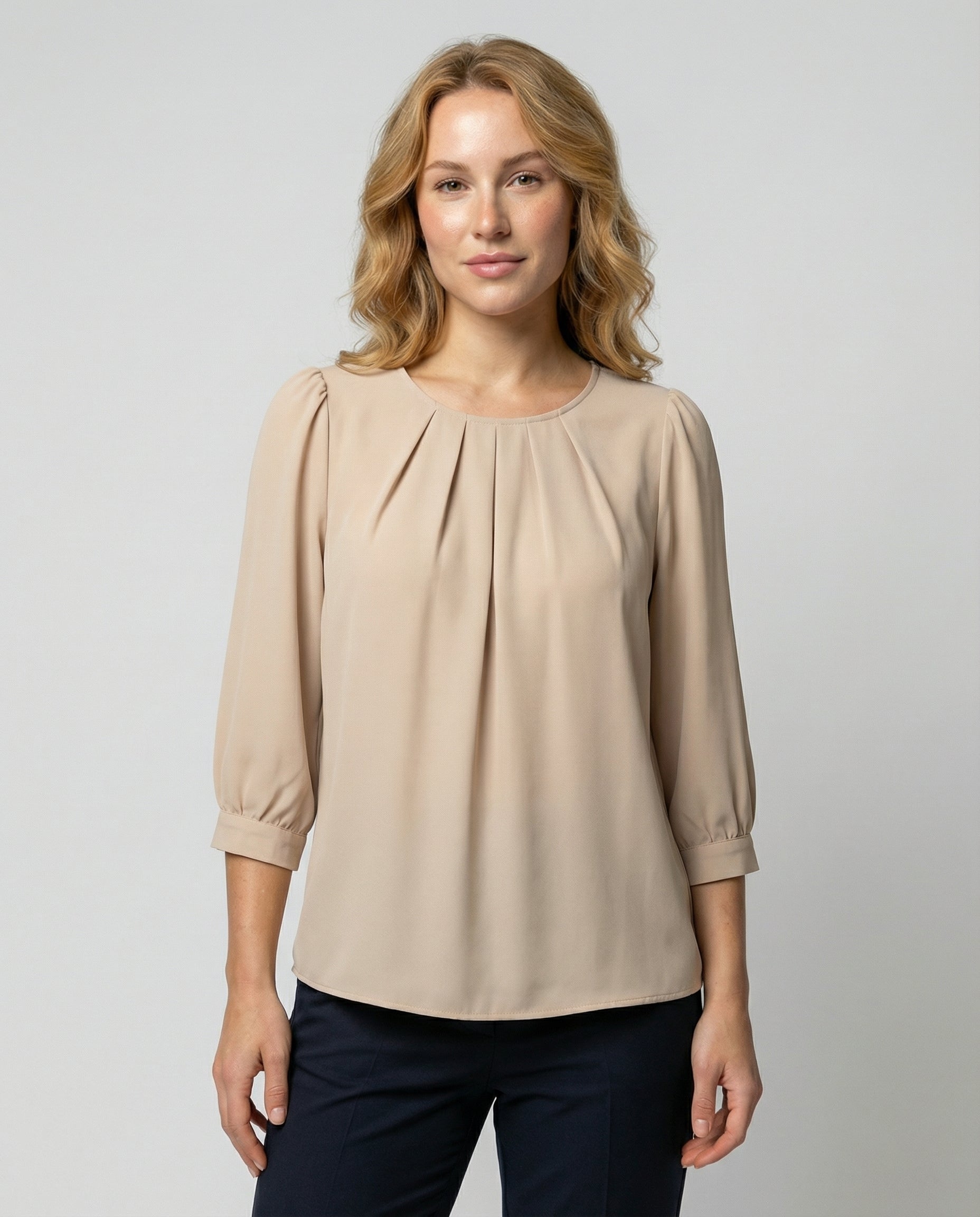 Damen Satin Bluse Elegantes Design - Eveloria