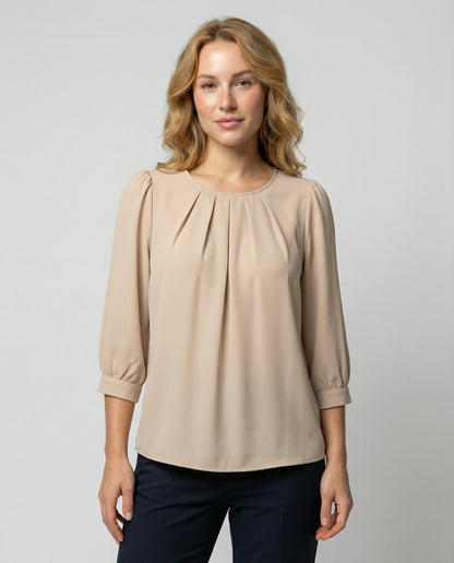Damen Satin Bluse Elegantes Design - Eveloria
