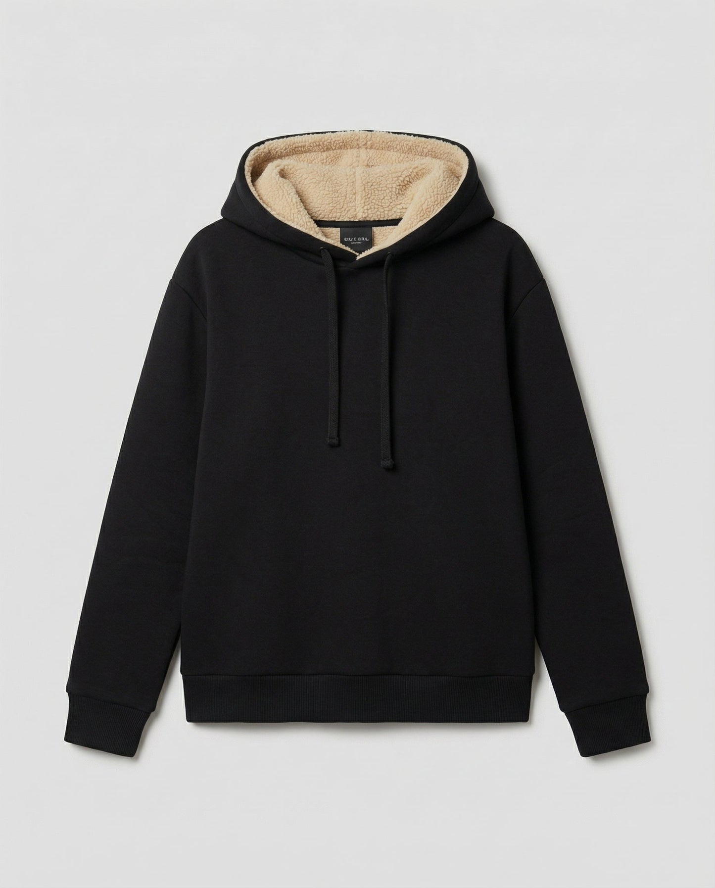 Damen Fleece-Hoodie Weich Warm Beige