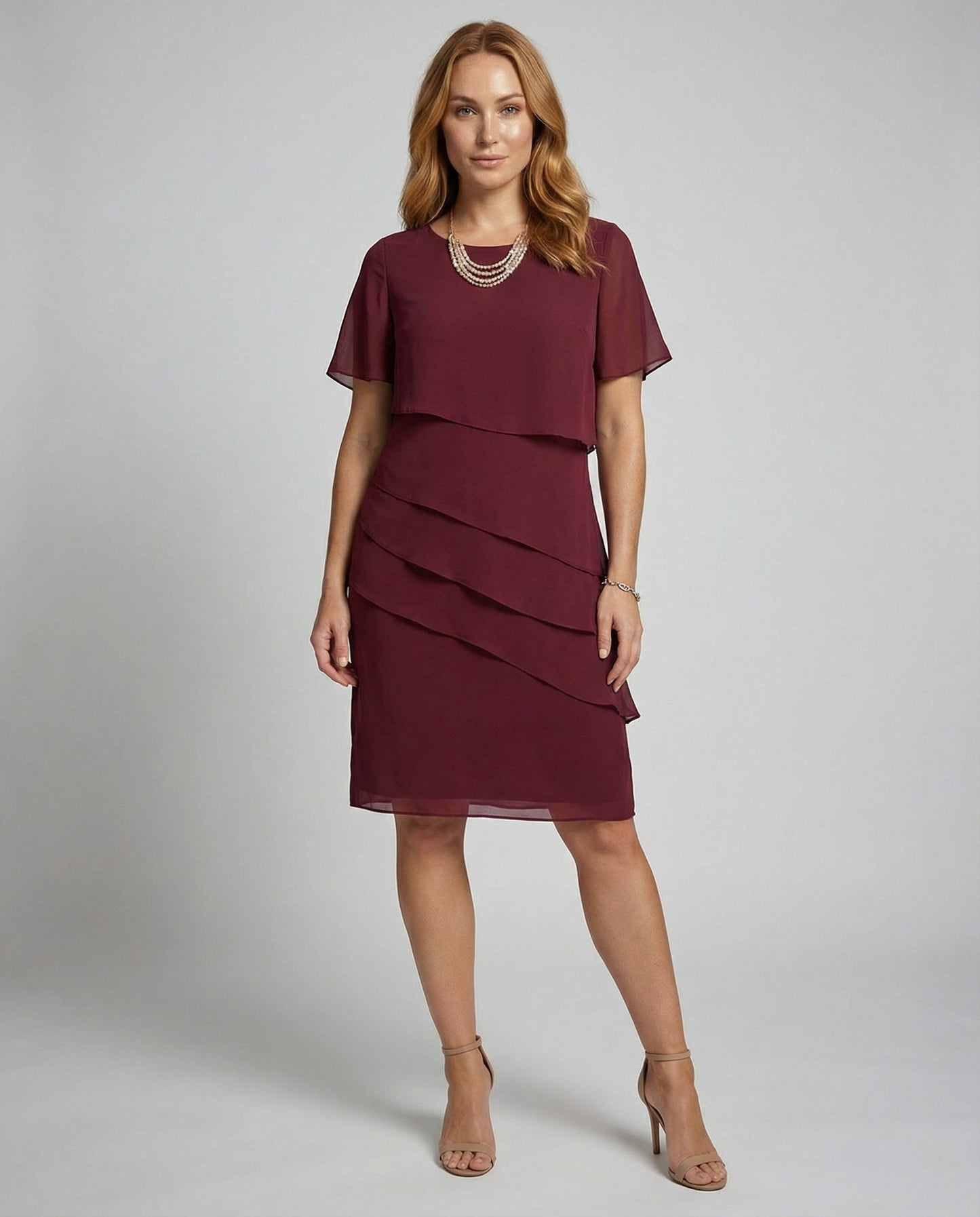 Elegantes Damenkleid Figurformendes