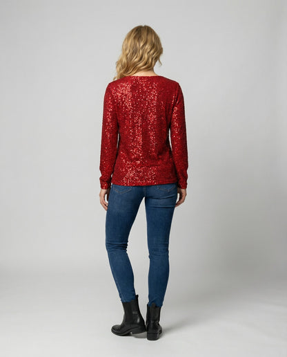Damen Glitzer mit Pailletten