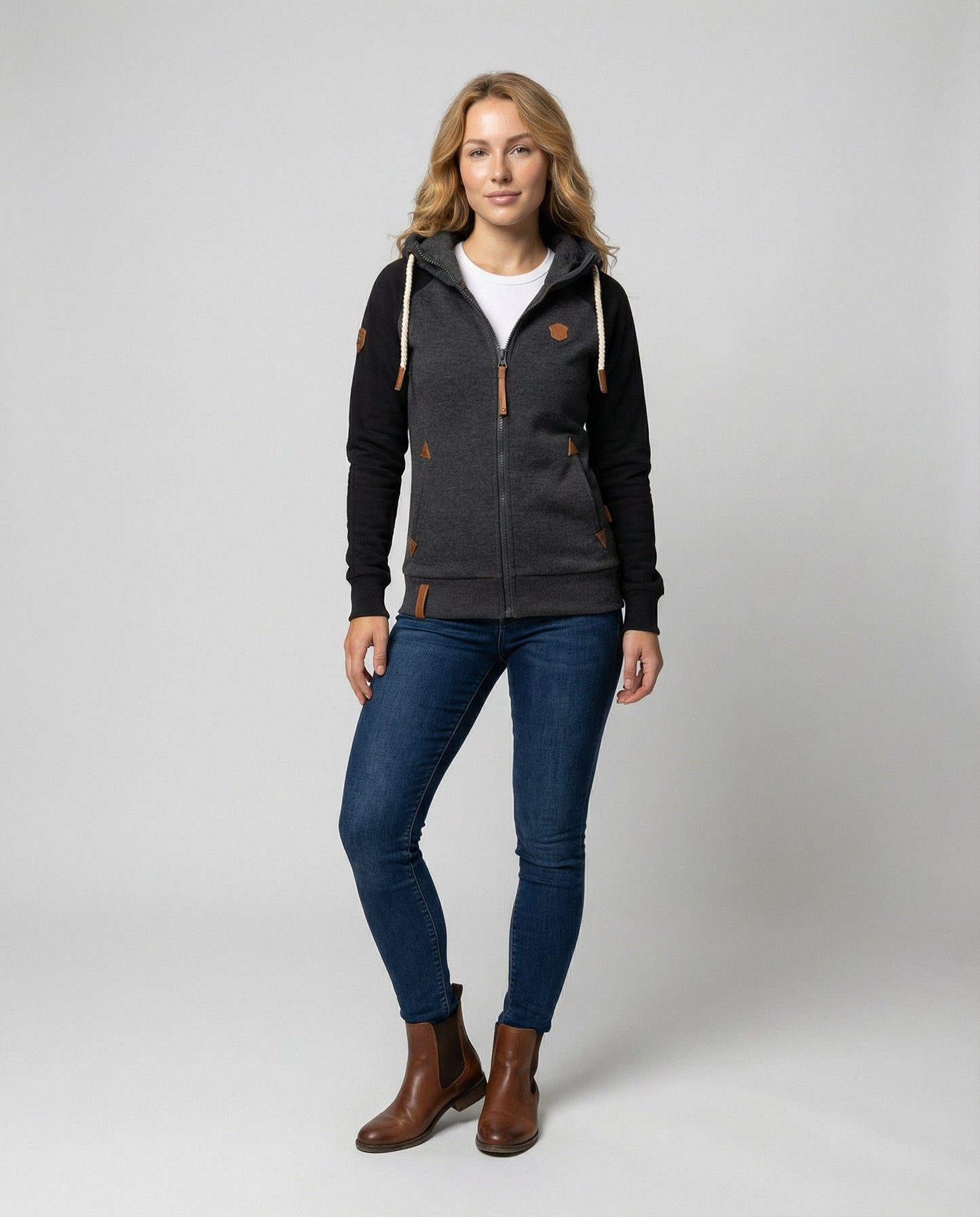 Damen Kapuzen-Hoodie Weich Eveloria