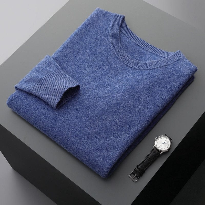 Herren Klassischer Pullover Rundhalsausschnitt - Eveloria
