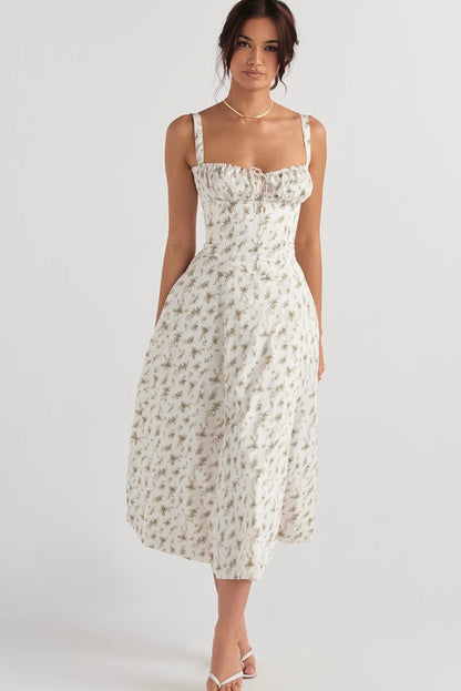 Eveloria Damen Taillenformendes Sommerkleid