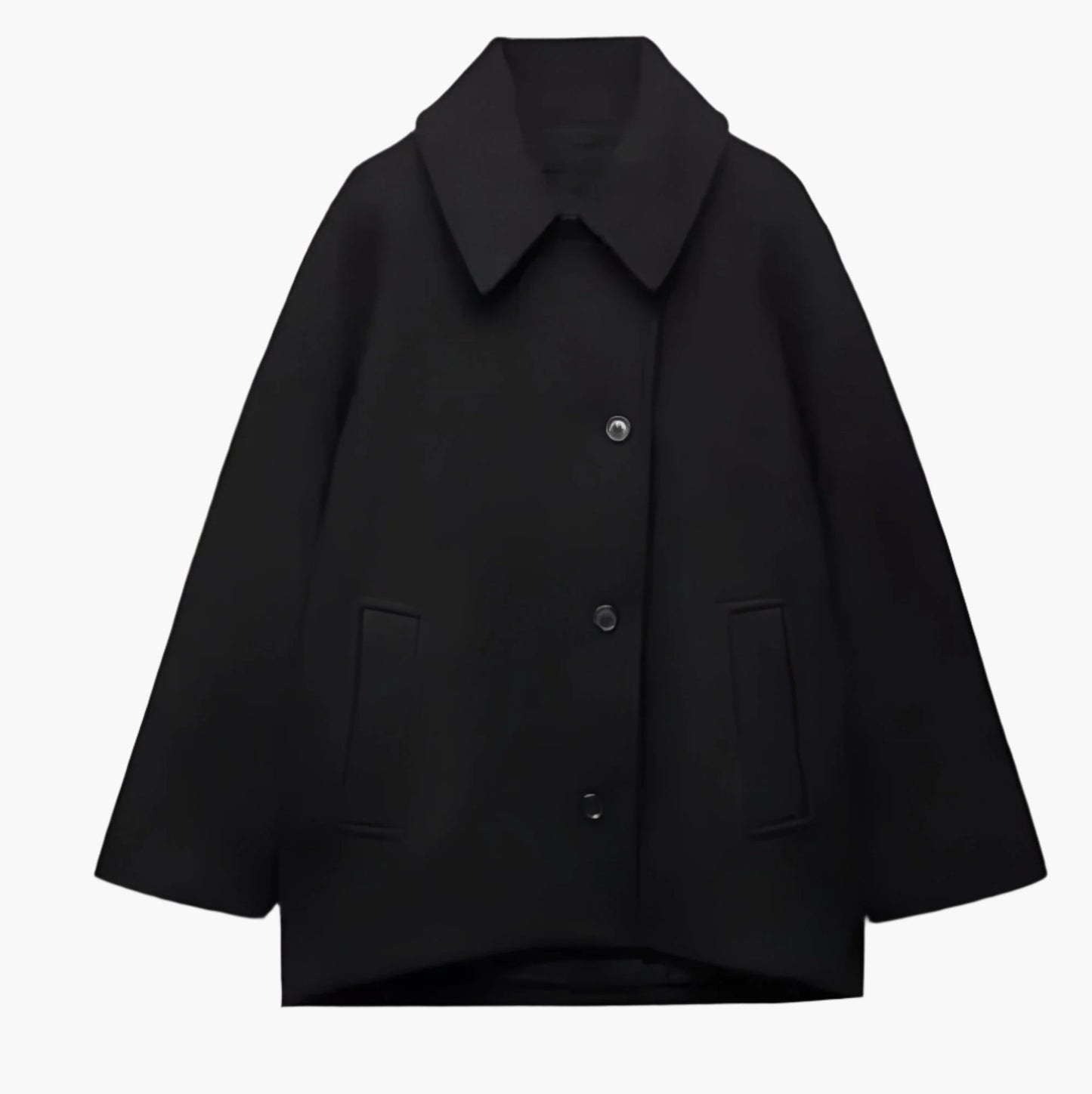 Damen Oversized Wintermantel Gerade Geschnitten