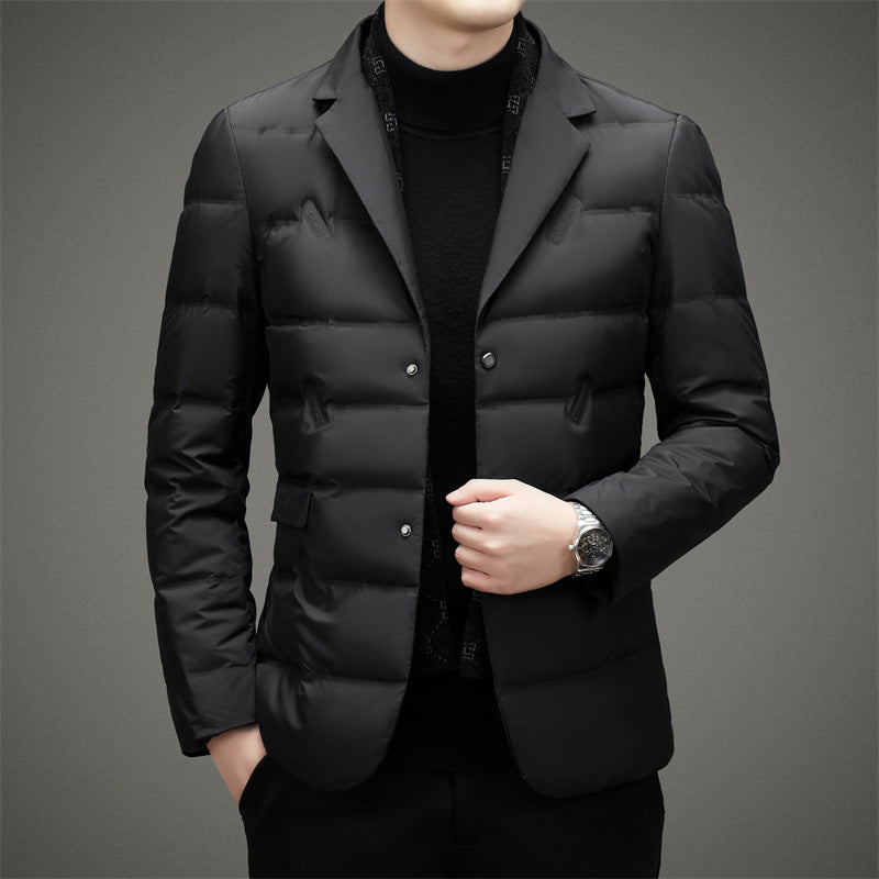 Damen Daunenjacke Taillierte Passform Gepolstert Schwarz - Eveloria