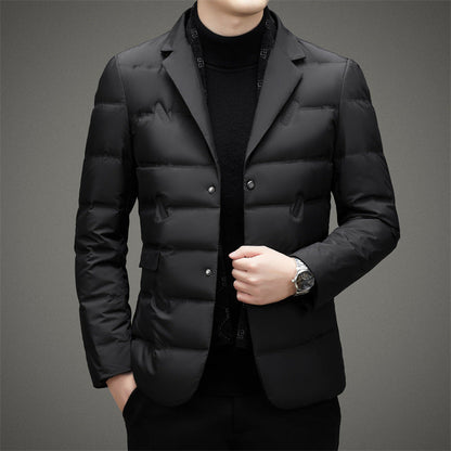Damen Daunenjacke Taillierte Passform Gepolstert Schwarz - Eveloria