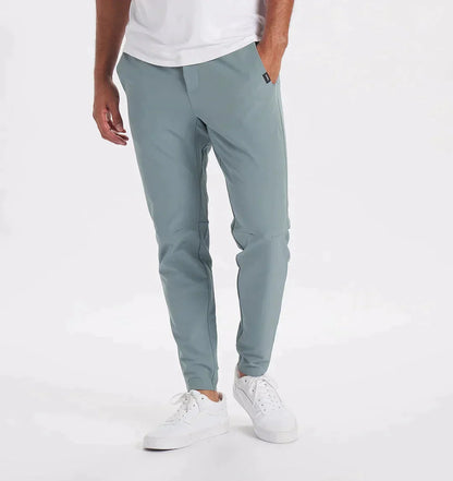 Herren Joggerhosen Slim Fit Stretch Kordelzug Schwarz - Eveloria