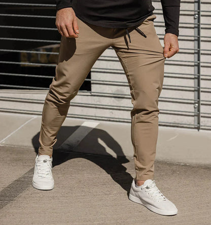 Freizeithosen | Kordelzug | Stretch | Slim Fit Jogger | Herrenhosen-Chaps Herrenmode
