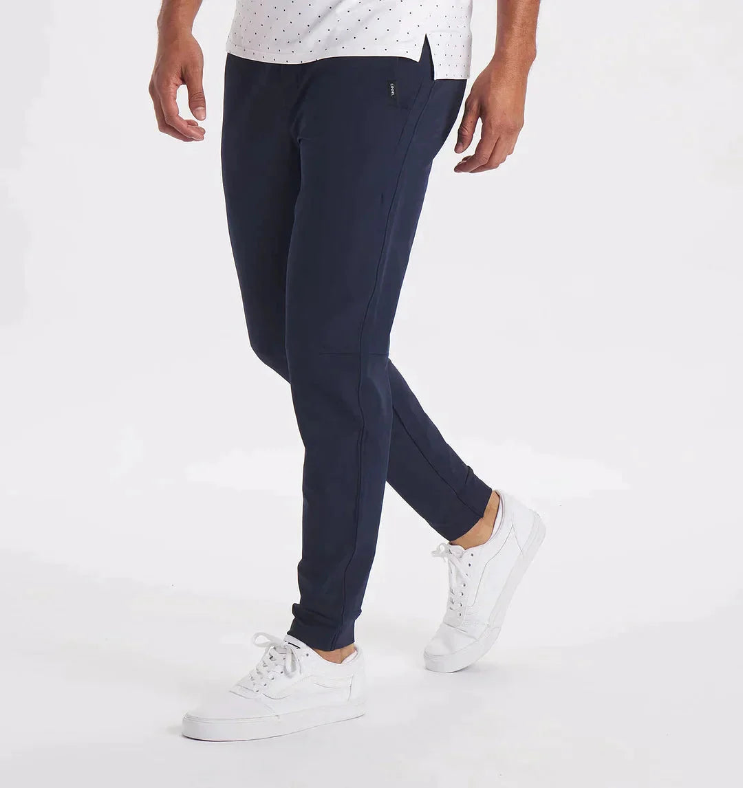 Freizeithosen | Kordelzug | Stretch | Slim Fit Jogger | Herrenhosen-Mitternachtsmarine-XS-Chaps Herrenmode