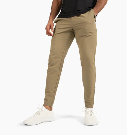 Freizeithosen | Kordelzug | Stretch | Slim Fit Jogger | Herrenhosen-Wüsten-Khaki-XS-Chaps Herrenmode