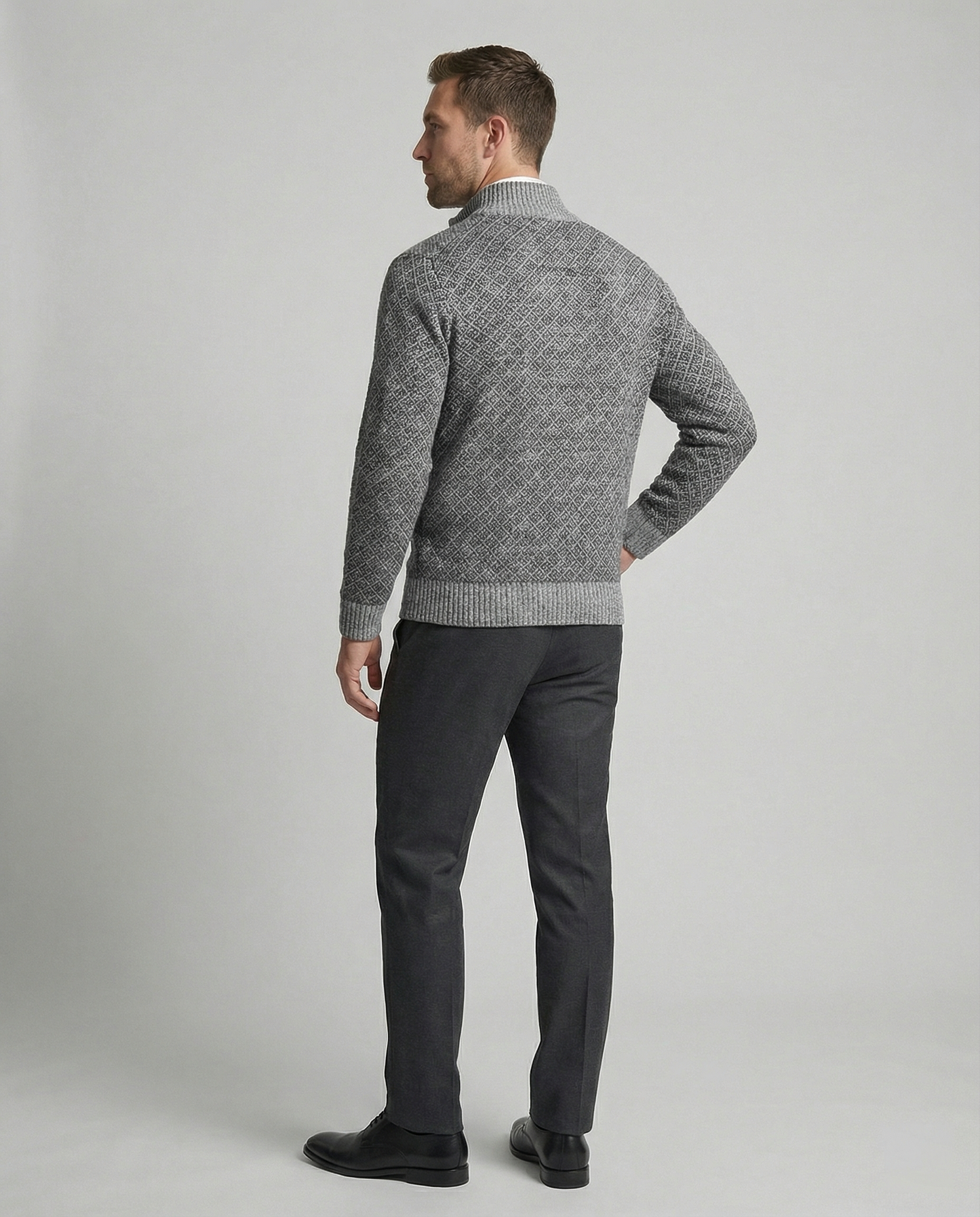 Herren Strickjacke Zipper