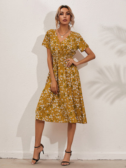 Eveloria Damen Sommerkleid Floral Elegant