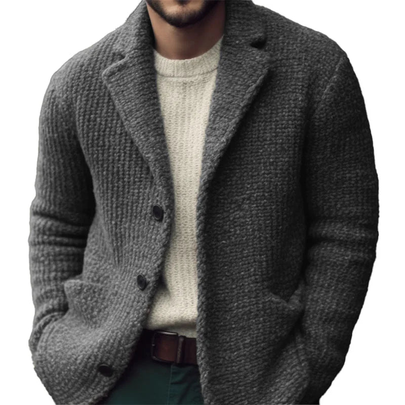 Herren Cardigan Weiches Strickmaterial Reguläre Passform Knopfleiste - Eveloria