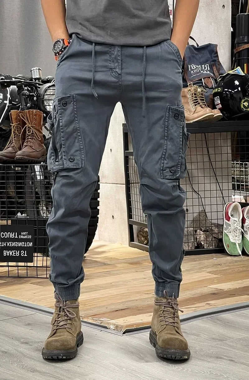 Eveloria Damen Stretch Cargo-Hose Mit Taschen