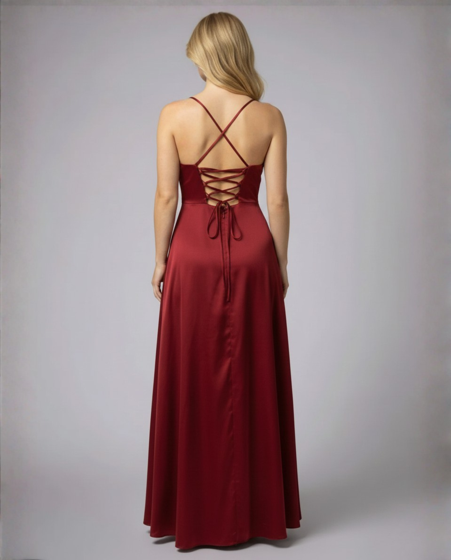 Damen Abendkleid Maxi mit Hochschlitz